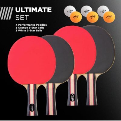 Juego de 4 raquetas-de ping pong STIGA Performance