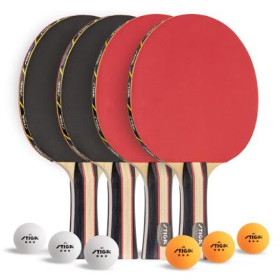 Juego de 4 raquetas-de ping pong STIGA Performance